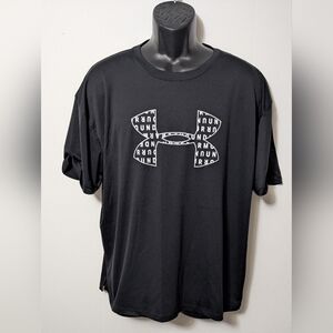 Women's Under Armour Classic HeatGear Black And White Short Sleeve Shirt Size 2X